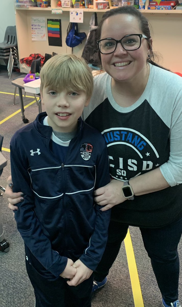 GESThompson's tweet image. Proud of this little guy, know he will represent GES today and shine!🌟 @GESStars @GCISD #gesshineon #gcisdspecialolympics