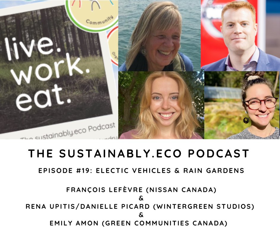 SustainableKtwn's tweet photo. Our most recent @sustainably.eco Podcast is now live! We talk #ElectricVehicles with François Lefèvre from @nissancanada &amp; Rena Upitis/@DaniellePicard6 from @Wintergreencoop. We also spoke with Emily Amon from @GCCCanada about rain gardens. 

https://t.co/iUDVwwX0ys 
#ygk https://t.co/fNSaEIjMOf