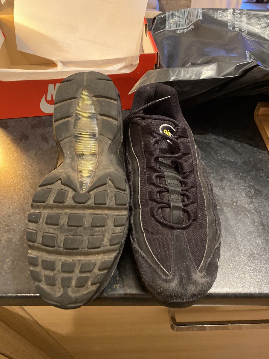 AdamHaycock's tweet photo. @JDhelpteam how has this happened, just received my shoes today and this is the state they arrive in my girlfriend just sent me these pictures. Covered in mud, scuffed, ripped and f#@king stink! I want answers now and some compensation! https://t.co/L8H2k5BtCh