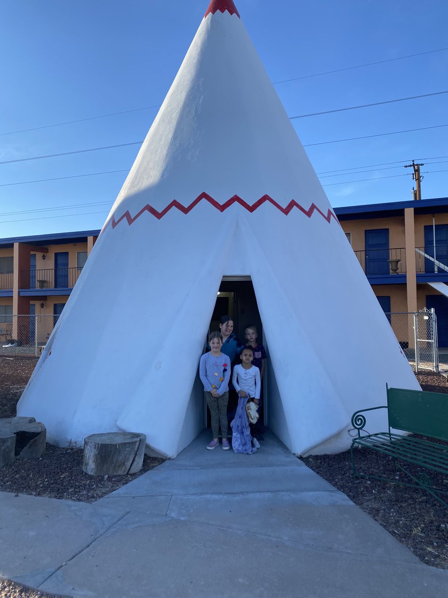 We spent the night at ⁦<a href="/WigwamMotel/">Wigwam Motel</a>⁩. We all loved the wigwams as well as the collection of old cars. #grandcanyonspringbreak