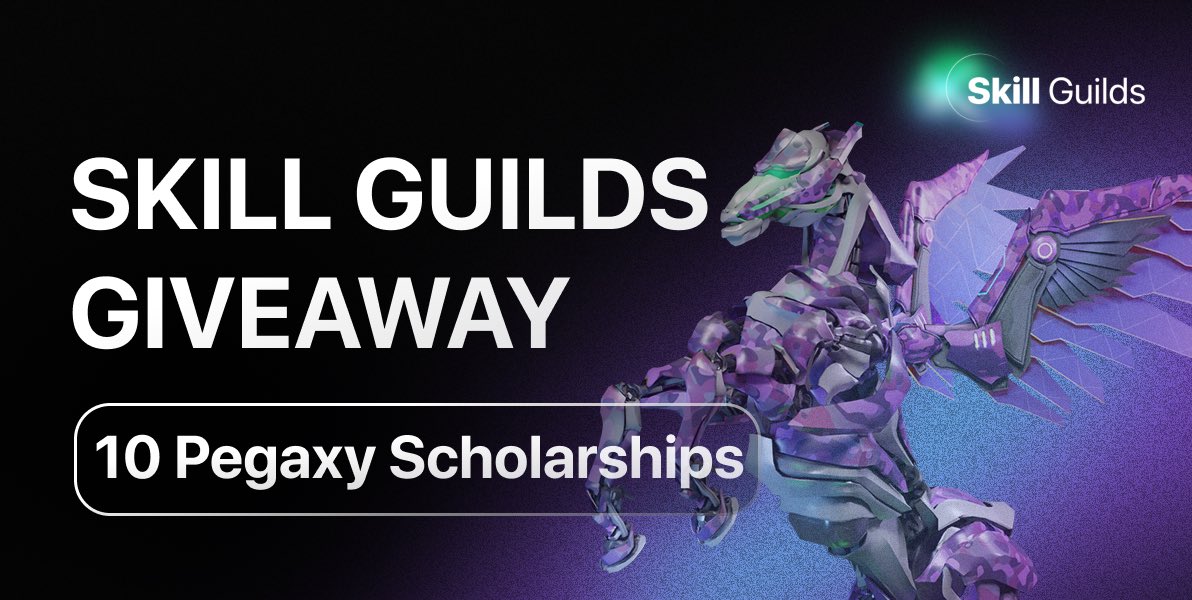 hashsense_'s tweet photo. Skill Guilds is announcing a new Giveaway 🎁

It’s your time to get 1 of the 10 #PegaxyScholarships

Fulfill all the tasks in our Gleam: https://t.co/Zz2yxlCPnv

Kick off, and be the lucky one 🚀 https://t.co/Raxykpworo
