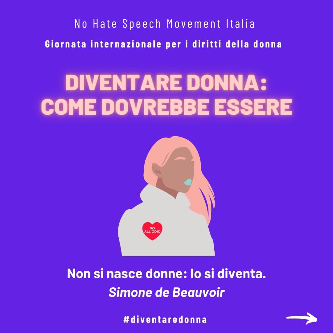 💜 #DiventareDonna è stata la nostra campagna per #Lottomarzo ✊ Non una festa, ma un momento di confronto per sottolineare quanto il genere femminile viva ancora nello stigma e nella discriminazione. Statistiche, denunce e altri contenuti sui nostri canali IG e FB 📲 #noallodio
