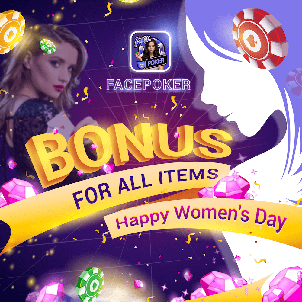 facepokerapp's tweet photo. Happy Happy International Women's Day ️ 🌹 🌷

FacePoker is offering up to 100% bonus for buying chips, hope you all have a good time in this special month.

*The sale is only valid until 13th March (UTC+0)

Play FacePoker 👇
https://t.co/KpyBIUpQBj

#facepoker #texasholdem https://t.co/3puTydkKO6