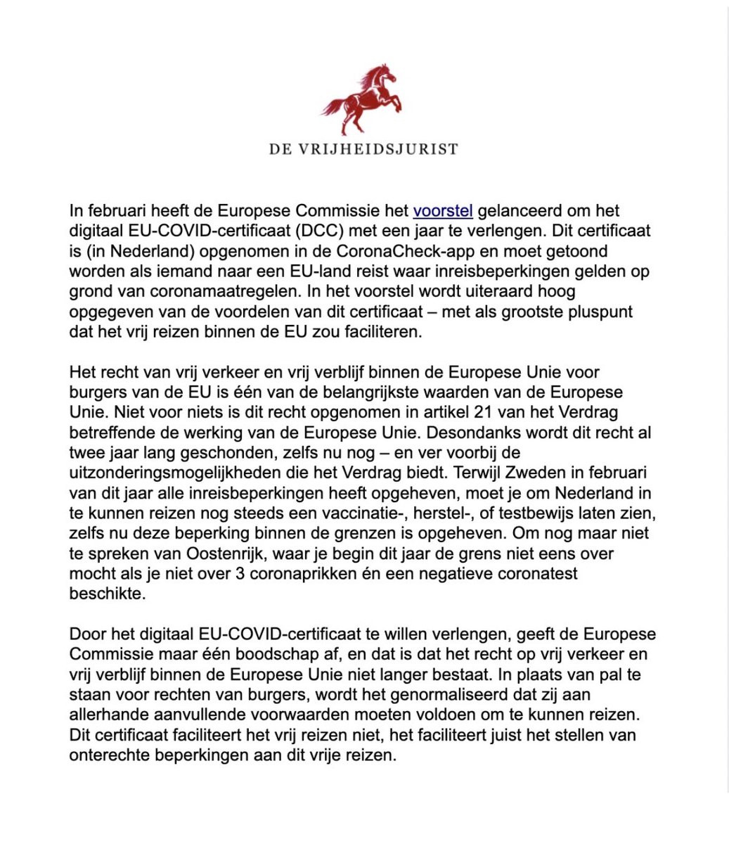 De Vrijheidsjurist tweet media