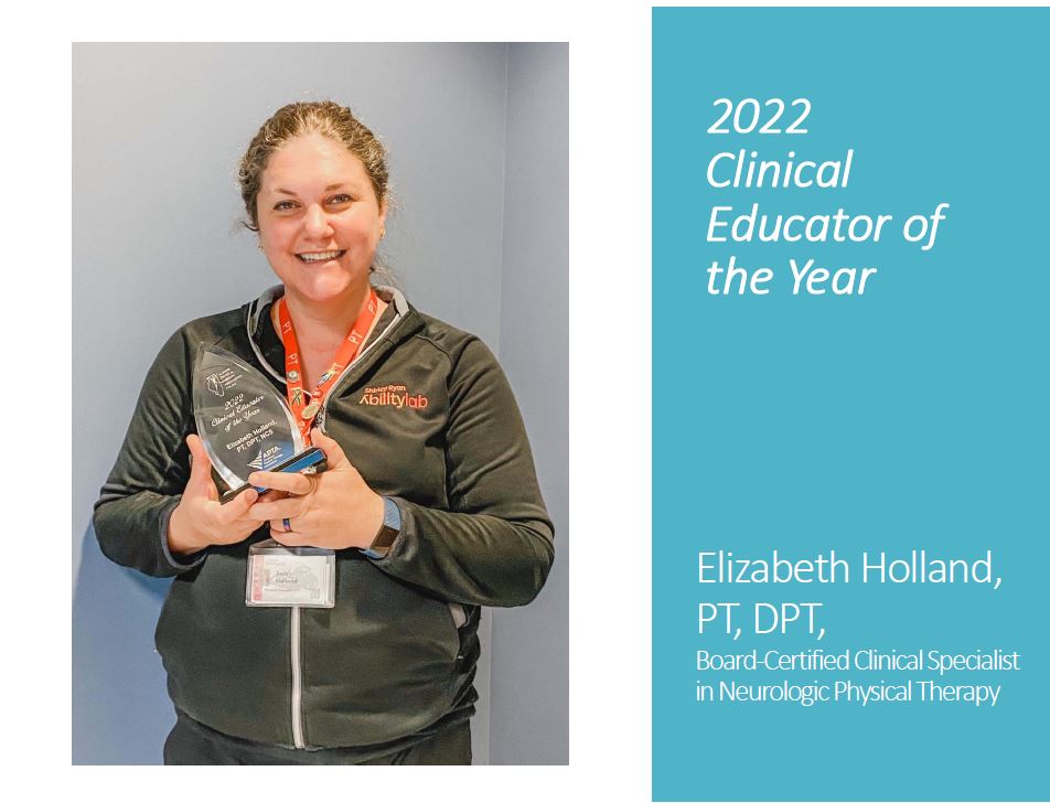 IPTAconnect's tweet photo. Congratulations to IPTA's 2022 Award Recipients! 
Beth Holland, PT, DPT, Board Certified Clinical Specialist in Neurologic Physical Therapy was named the Clinical Educator of the Year Award.
Read more: https://t.co/LSVXu9KLeA https://t.co/BpqSrpQC0d