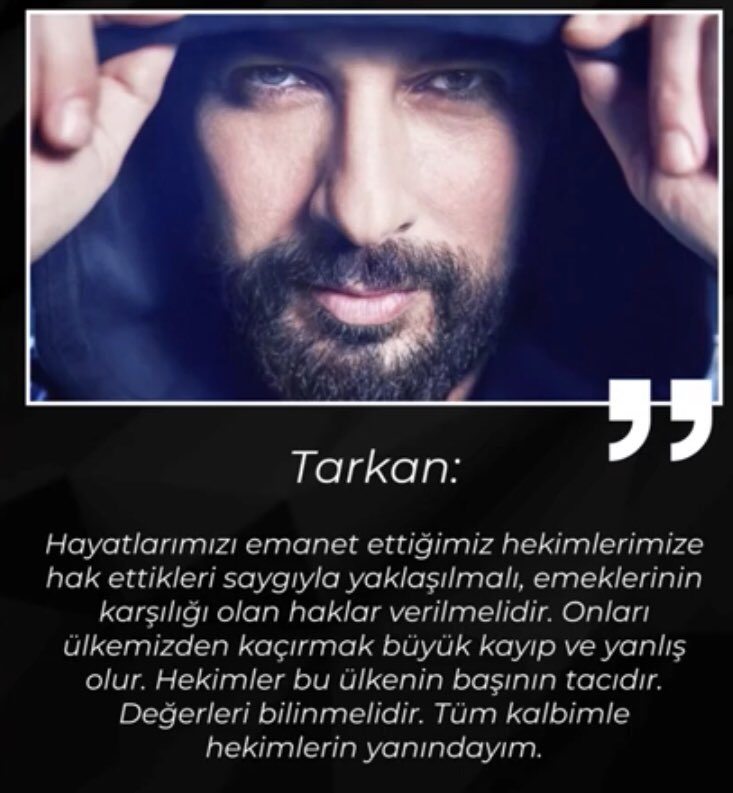 turanmurat9's tweet photo. Tarkan’ı bu net duruşundan dolayı tebrik ediyorum. İşte halkın sanatçısı. https://t.co/kuolhHnkvX