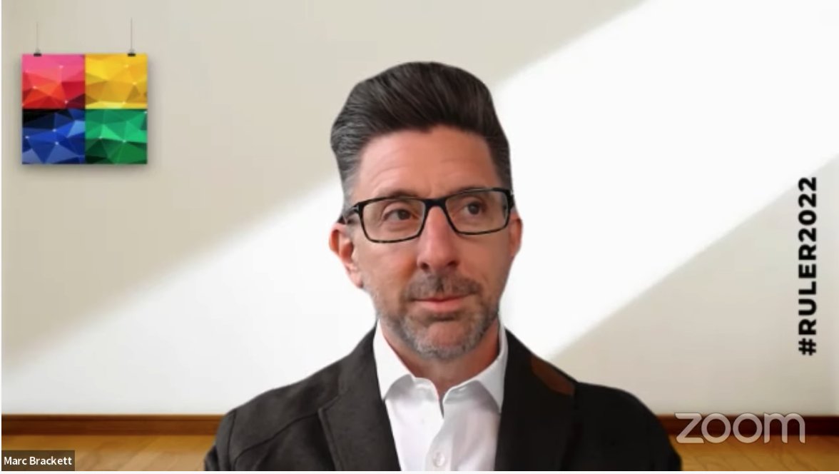 Ms_CarinaDiana's tweet photo. Amazing keynote at #RULER2022 by @marcbrackett! Excited to be here with my colleague @KristyKaufman to become compassionate self and social emotional scientists to help our @LVUSD students do the same and release their potential 🖤 https://t.co/foLrbgjC4E