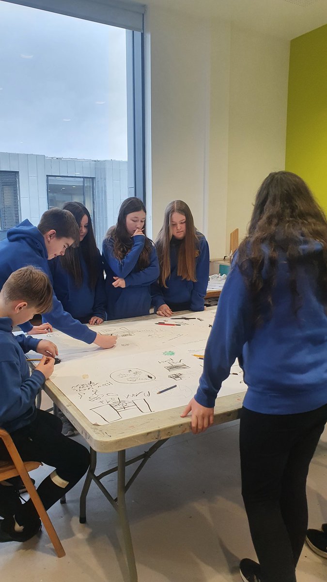 MissW__'s tweet photo. Our Primary 7s had a great day at @Room13Int today. It was great to get back in the studio with Richard. We were looking at how we would like to improve our local community and wider world. The children have some wonderful ideas. #Globalcitizens @Caol_Primary https://t.co/D40lYZwSjh