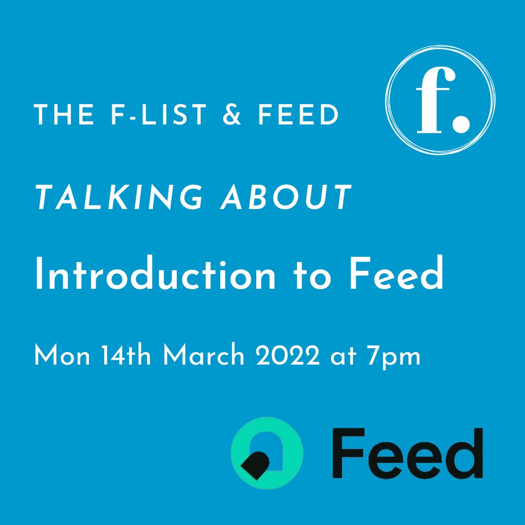 The F-List and <a href="/feed_hq/">Feed</a>
Talking About 
An Introduction to Feed! ✨🎵

➡️ This is an online event and is aimed at female and gender minority musicians. Click the link to book a free ticket! 
skiddle.com/whats-on/Unkno…

#TheFListMusic #EqualiseTheStage 
#WomenInMusic #GenderEquality