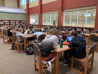 GorzyckiLibrary's tweet photo. Looking forward to Spring Break, so we decided to "Break Out" of these Spring-themed BreakoutEDU digital games.  @breakoutEDU @GMS_DrMitchell 
Love hearing kids yell out, "I got it!"  #AISDproud https://t.co/aNWJPE3erE