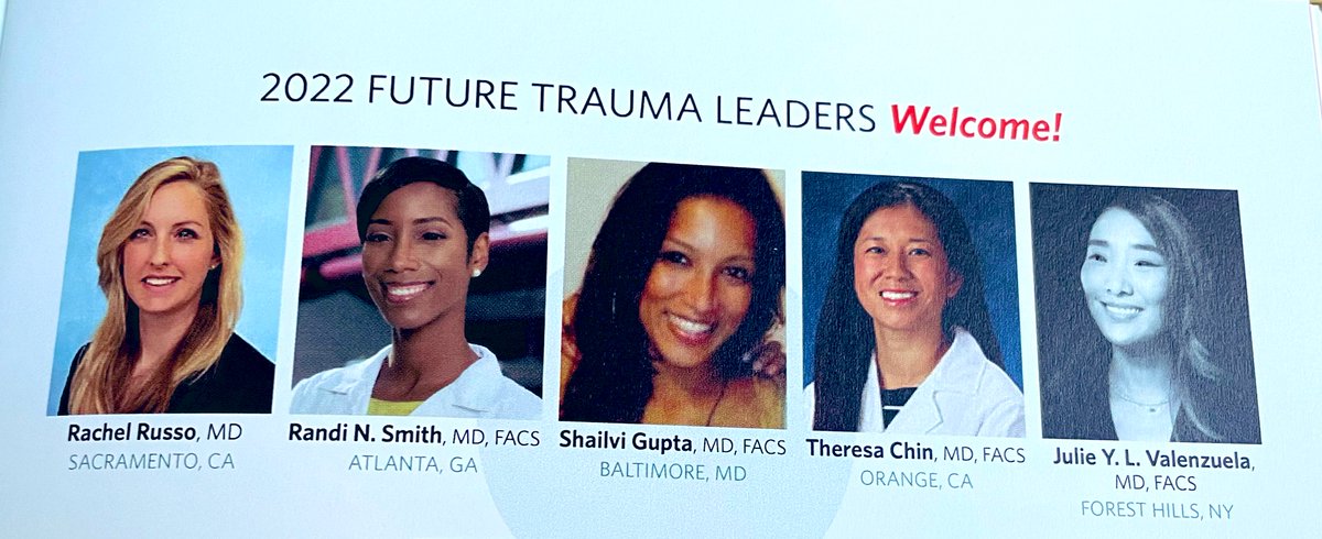 Just. Wow.

The diversity and women representing future trauma leaders on this one page. Love everything about this ♥️♥️

<a href="/acsTrauma/">The ACS Committee on Trauma</a>