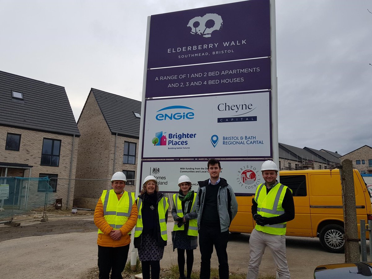 Development_BP's tweet image. Fantastic afternoon with @engie_uk @BBRC_Homes and @TomRenhard visiting our Elderberry Walk scheme in Southmead. Some great progress is being made, we are proud to be working together to deliver quality affordable housing in Bristol. #Bristol #affordablehousing #collaboration