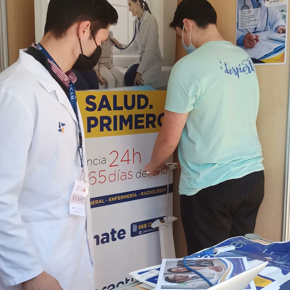 practiser_am's tweet photo. Gran éxito de la III Feria de Salud y Deporte organizada por la UCAM. Para Practiser es un orgullo poder seguir apoyando a esta gran institución docente tan implicada en el Deporte de Cartagena y la Región de Murcia.
#saludydeporte
#cartagena
#Practiser https://t.co/xVsBf7Y3GL