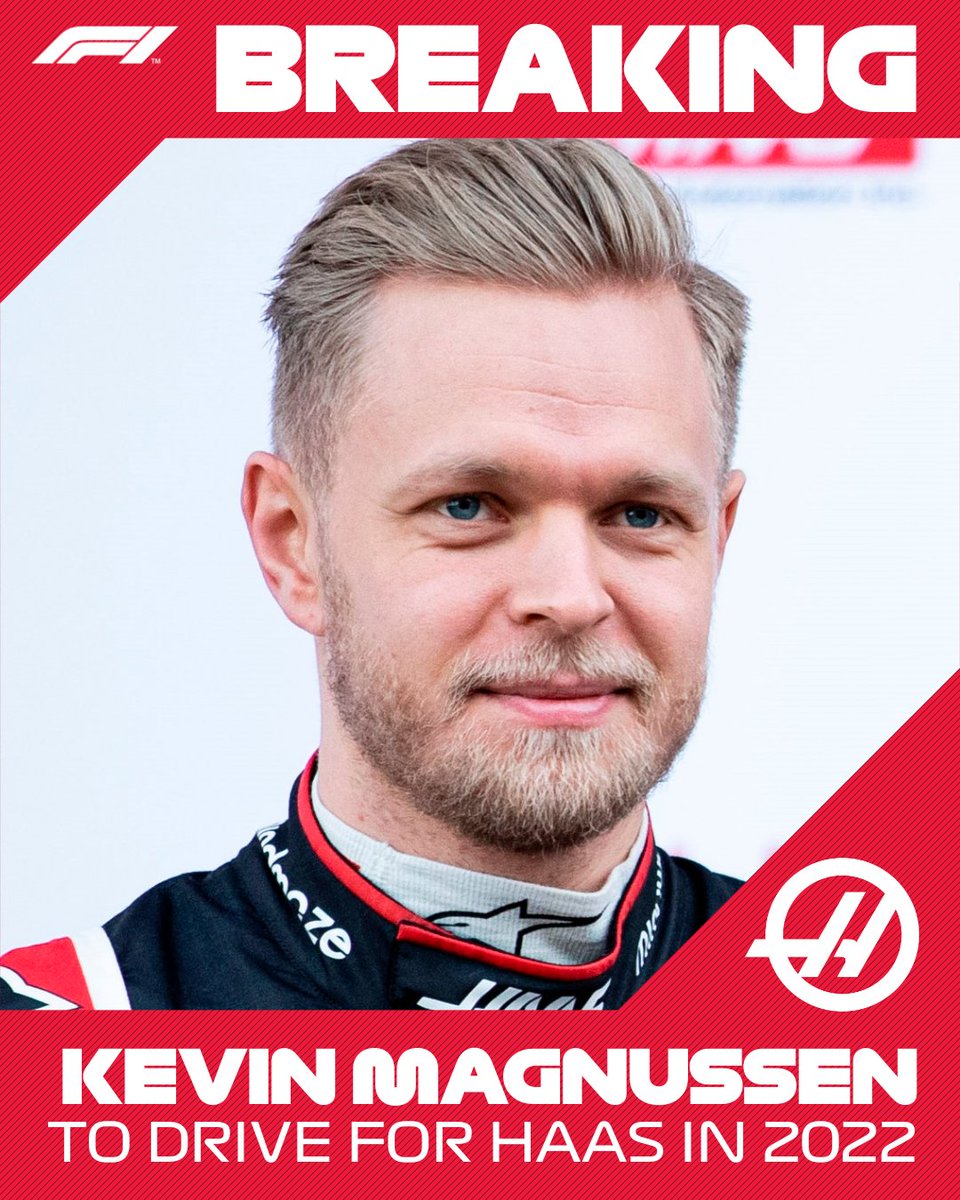 BREAKING: K-Mag is back!

Kevin Magnussen will race for @HaasF1Team alongside Mick Schumacher in 2022

#F1 @KevinMagnussen