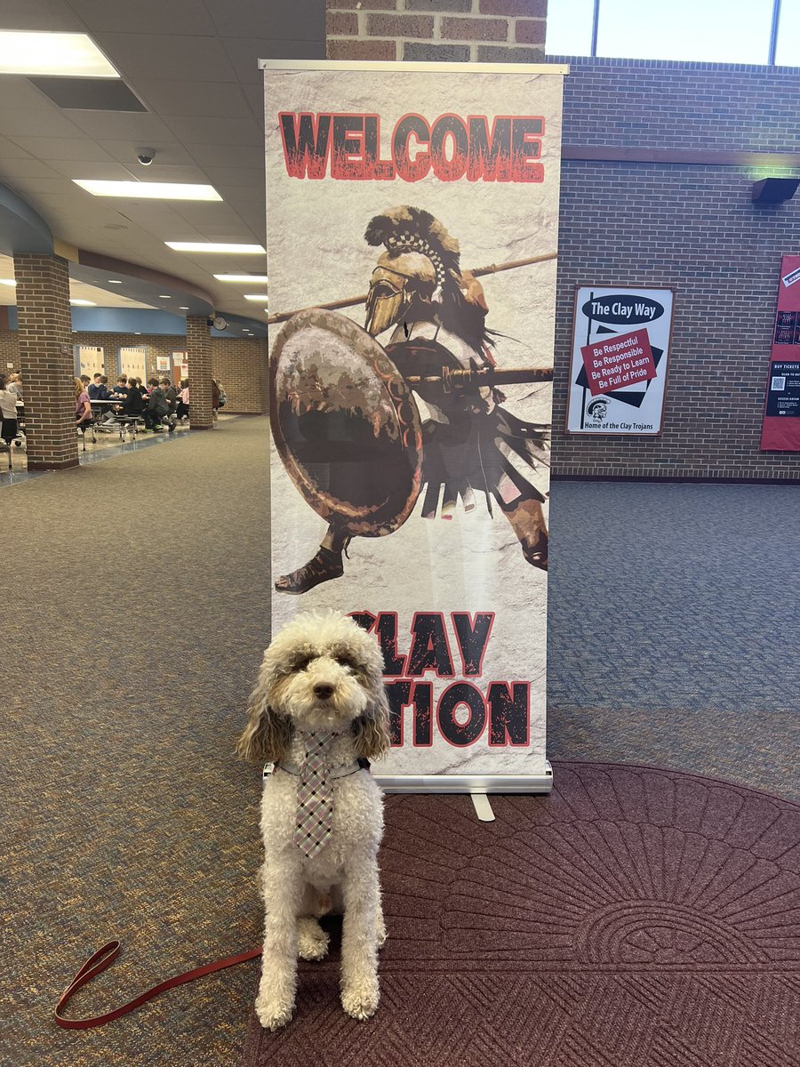 Dressed for success! <a href="/ClayTrojans/">Clay Middle School</a>