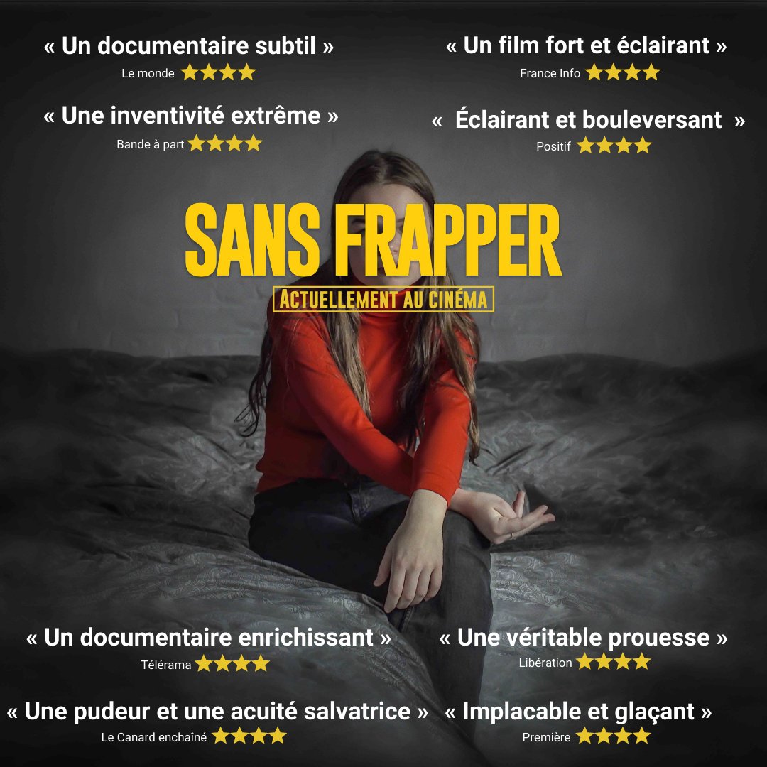 25e_heure's tweet photo. La presse en parle 📰

Ne manquez surtout pas le film SANS FRAPPER, réalisé par Alexe Poukine, dès maintenant au cinéma !

En partenariat avec @Mediapa @Telerama  @Madmoizelle @bec_magazine @Brefcinema https://t.co/S2G30Udeqz
