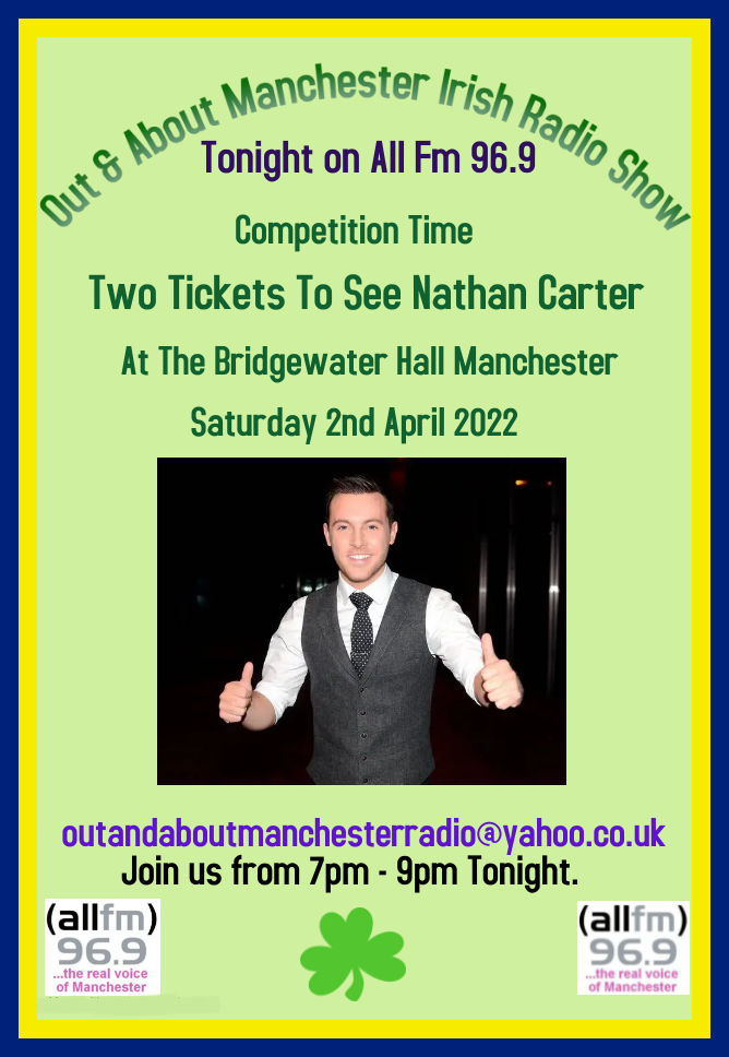 Tune in to tonight's show @allfm 96.9 with @annettecarey <a href="/irishintheuk/">FIS</a> @manchesterirish 7pm - 9pm