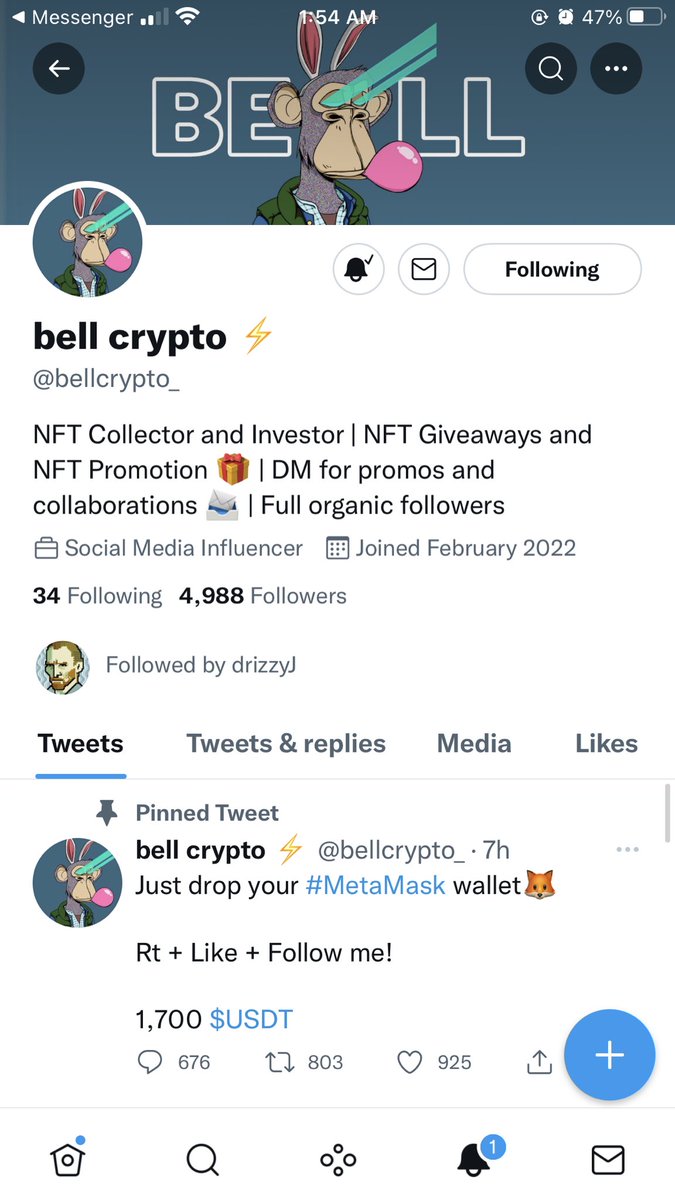__drippyJ's tweet photo. @bellcrypto_ https://t.co/HeQw6aeTEl
