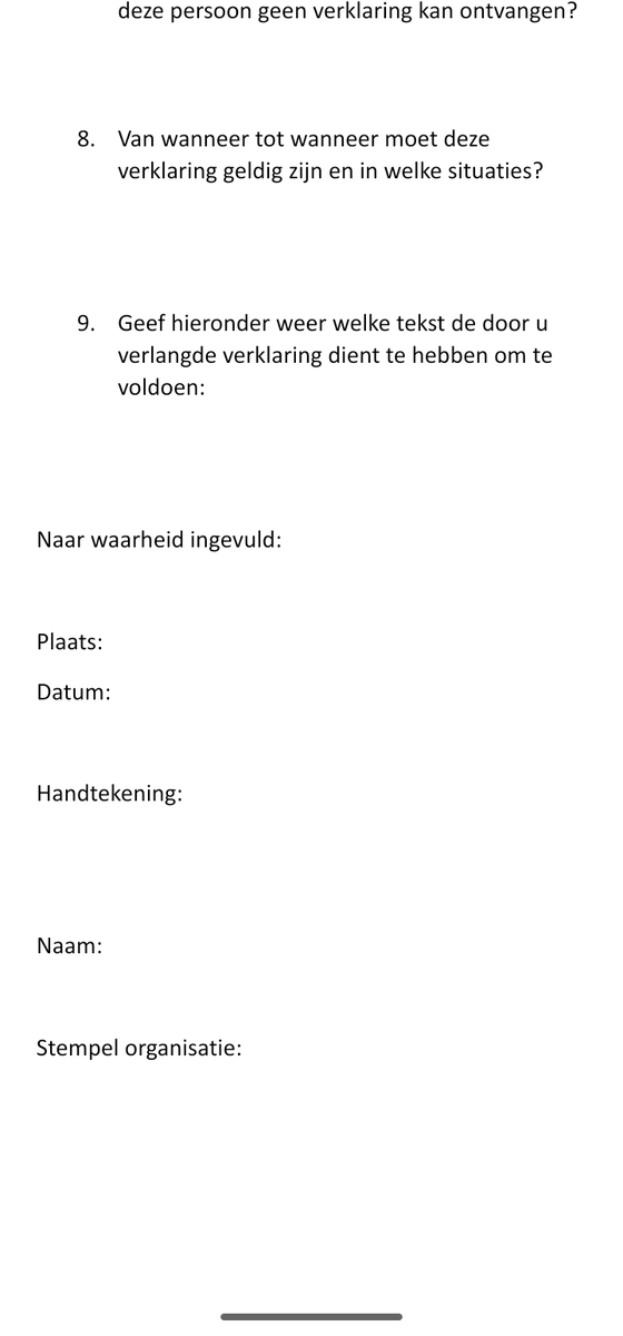 Huisartsen slaan terug met bureaucratie: we kunnen de aanvragende instantie niet helpen aan een schriftelijke verklaring zonder dat deze instantie vooraf deze schriftelijke verklaring invult. (Via @DokterRins)
