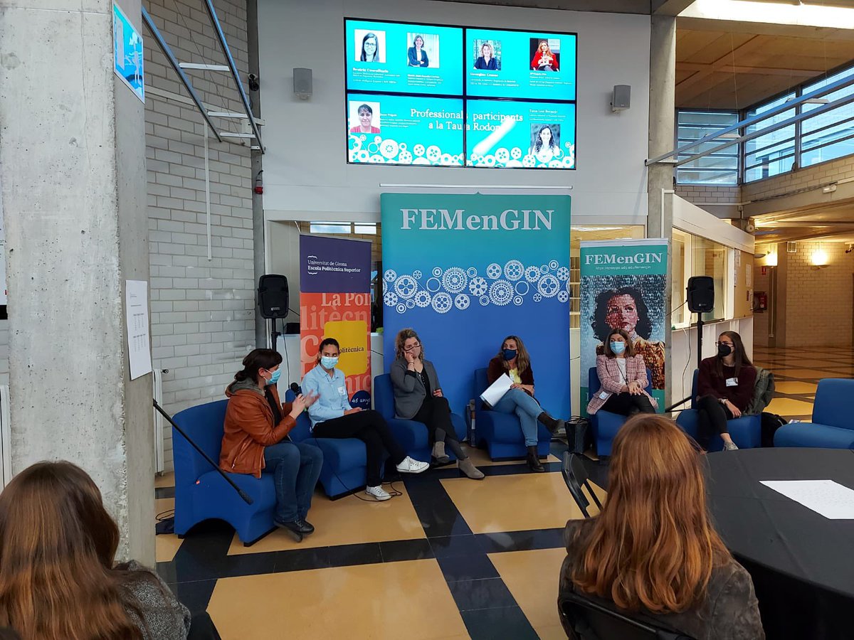 UdGPolitecnica's tweet photo. Un èxit la convocatòria de Speed Networking dones Politècniques #8M #8marchwomensday  @FEMenGIN que es senti la veu de enginyeres del món empresarial en una taula rodona. Georgina Comas, Tània Lleal, … #networking #casosExit #compartit #professional #enginyeria https://t.co/COX0RgZ9hM
