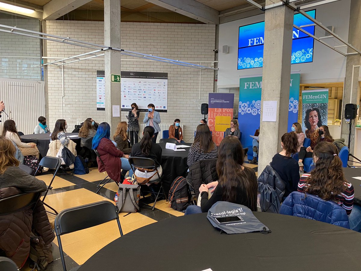 UdGPolitecnica's tweet photo. Un èxit la convocatòria de Speed Networking dones Politècniques #8M #8marchwomensday  @FEMenGIN que es senti la veu de enginyeres del món empresarial en una taula rodona. Georgina Comas, Tània Lleal, … #networking #casosExit #compartit #professional #enginyeria https://t.co/COX0RgZ9hM