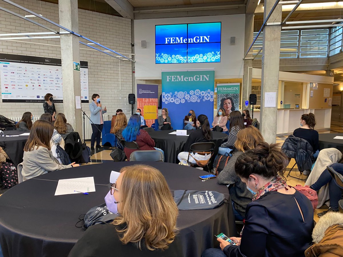 UdGPolitecnica's tweet photo. Un èxit la convocatòria de Speed Networking dones Politècniques #8M #8marchwomensday  @FEMenGIN que es senti la veu de enginyeres del món empresarial en una taula rodona. Georgina Comas, Tània Lleal, … #networking #casosExit #compartit #professional #enginyeria https://t.co/COX0RgZ9hM
