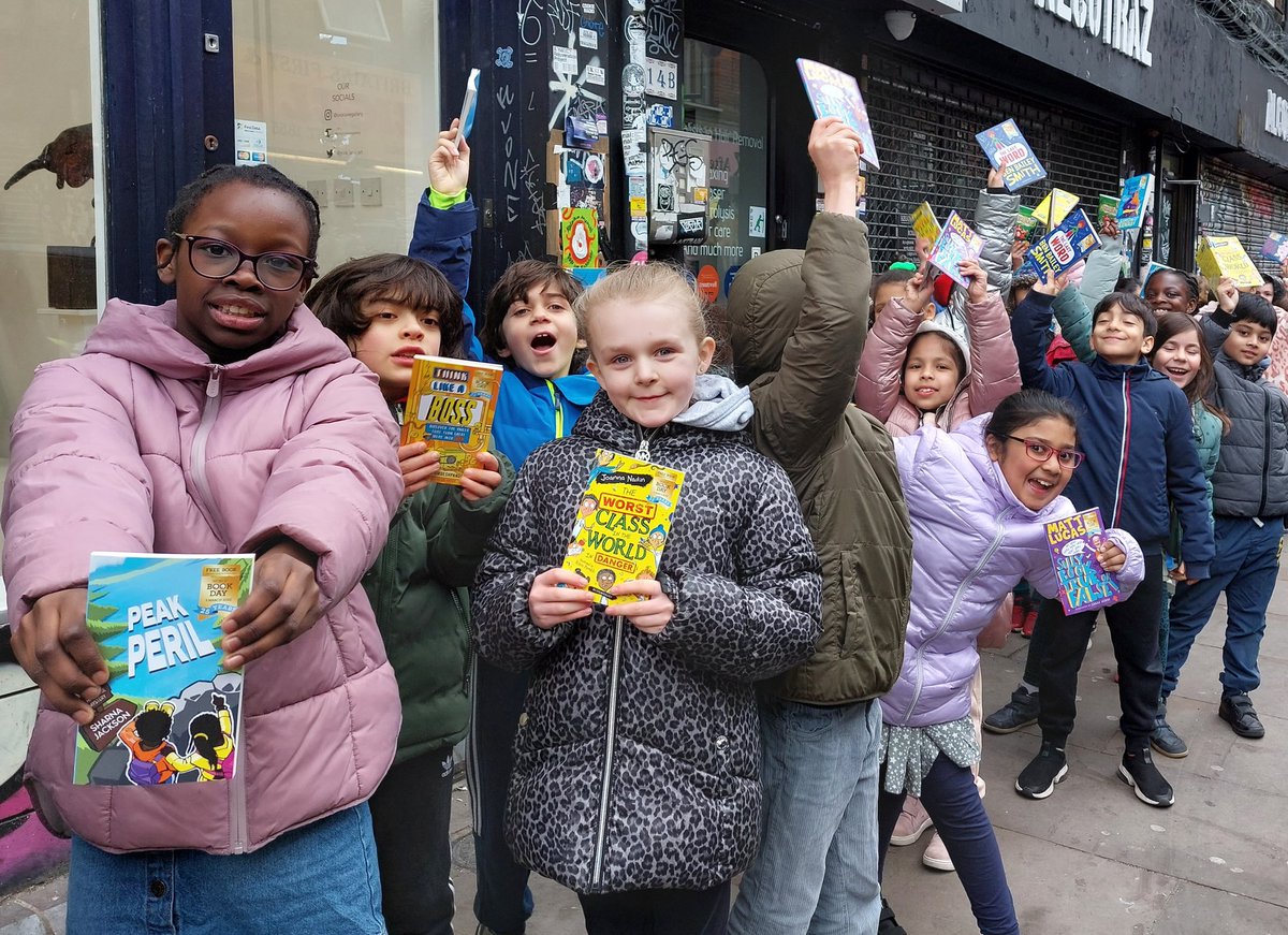 We spent our #ColumbiaWBD book tokens <a href="/BrickLaneBooks/">Brick Lane Bookshop (has left, on bluesky)</a> today! We love our new books 💛📚💛