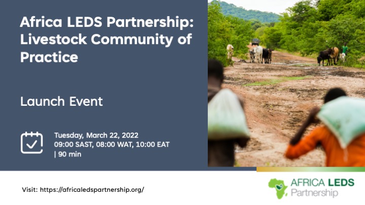 📌Don't miss @LEDSAfrica Livestock Community of Practice (CoP) launch on 22 March, at 9 am (SAST)! It'll be an invaluable opportunity to introduce you to the aims of the CoP and highlight how critical the sector is in many African countries. Register here: bit.ly/3Cs2LlF