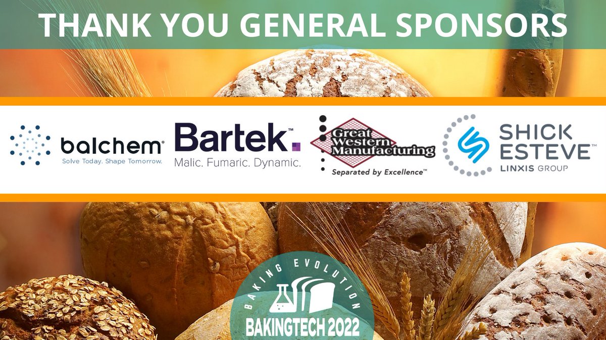 amsocbaking's tweet photo. THANK YOU General Sponsors for helping make ASB #BakingTECH 2022 a success! #BestWeekinBaking https://t.co/0ftiWEqKwc