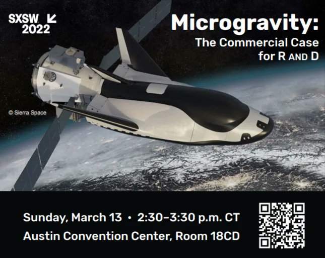 asmartplace's tweet photo. 📢Attention #SXSW atteendees: Join us for our #Microgravity panel, or connect at our Coffee Break or Happy Hour to learn more about the opportunities in Huntsville. We can't wait to see you there! #SXSW2022 #RandD https://t.co/Jj6wE2MoSz