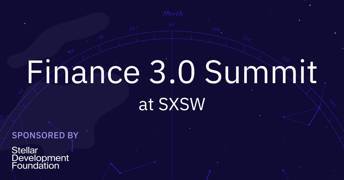 sxsw's tweet photo. Everything about money (how we hold, invest, and move it) is changing. Dive into the technologies disrupting the future of money at #SXSW ’s Finance 3.0 Summit. @StellarOrg is bringing together the voices leading the way. 

Check out the lineup! https://t.co/fGpFIaRxog https://t.co/zOwmGoTQAt