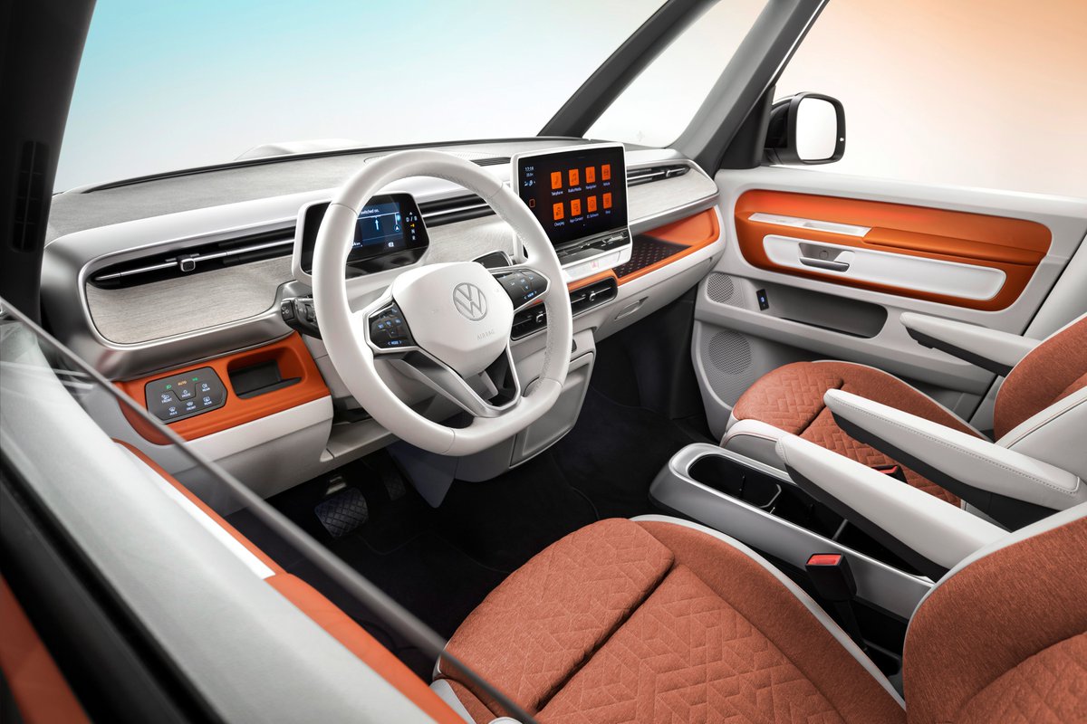 VWCV_news's tweet photo. Eagerly awaited and finally here! The ID. Buzz and the ID. Buzz Cargo combine a past full of emotions with the innovative spirit and latest technology. Both #vwidbuzz models are fully electric and packed with a lot of new features.

Vehicle represents a near-series study. https://t.co/SlKWBDwoi7