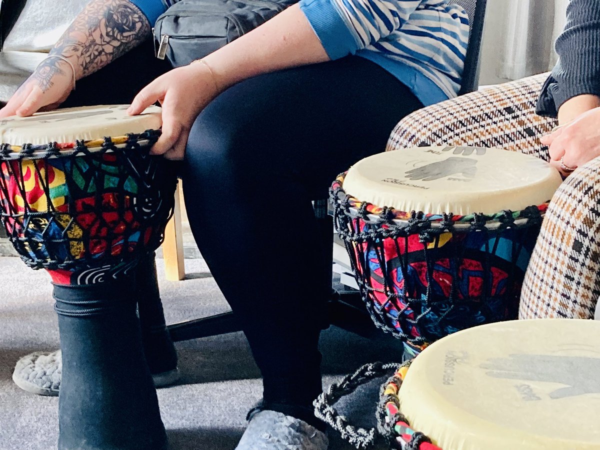 Thank you to <a href="/BeatFeet1/">BeatFeet Ltd</a> for facilitating our drumming circle today 🙌🏻

A connecting and meaningful experience, steeped in history and culture.

We can’t wait to see you again for more creative collaboration 🪘

 #djembe #traumahealing #traumainformed