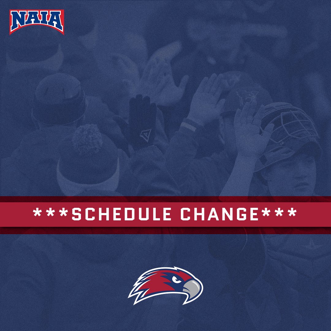 VHawkBaseball's tweet photo. Due to forecasted weather on Saturday, our schedule has changed for this weekend's 4 game series at (RV) Columbia College - see below:
Sunday, March 13th
GM1 at 12:00PM
GM2 at 2:30PM
Monday, March 14th
GM3 at 10:00AM
GM4 at 12:30PM
#DestinationLewiston | @NAIABall | #GoVHawks https://t.co/9iNOixJLLC