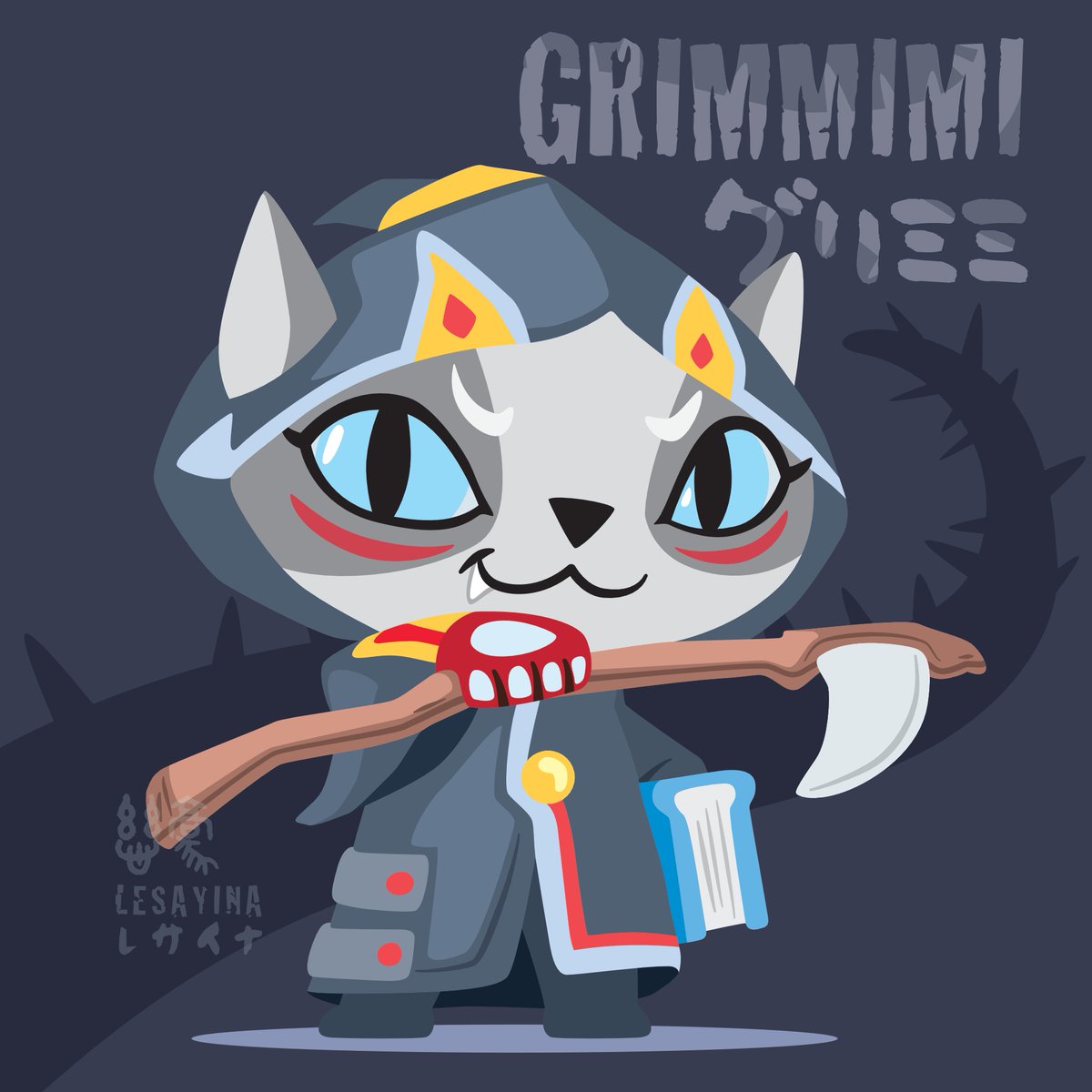 lesayina's tweet photo. Revisit my character from my cat in Halloween.

"Grimmimi"

#Halloween #art #characterdesign #喵星人 #插畫 #characterart #digitalart #illustration https://t.co/9dbzcWrtQF