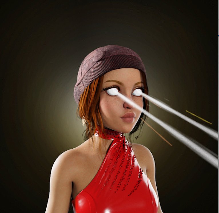 CoachNft's tweet photo. One of my @womenofcrypto_ pickups from their release. 

Her brown beanie and laser eyes are her rarest traits. 

#WOC #womenofcrypto #NFTs #nftart https://t.co/uBWXjqpOj0