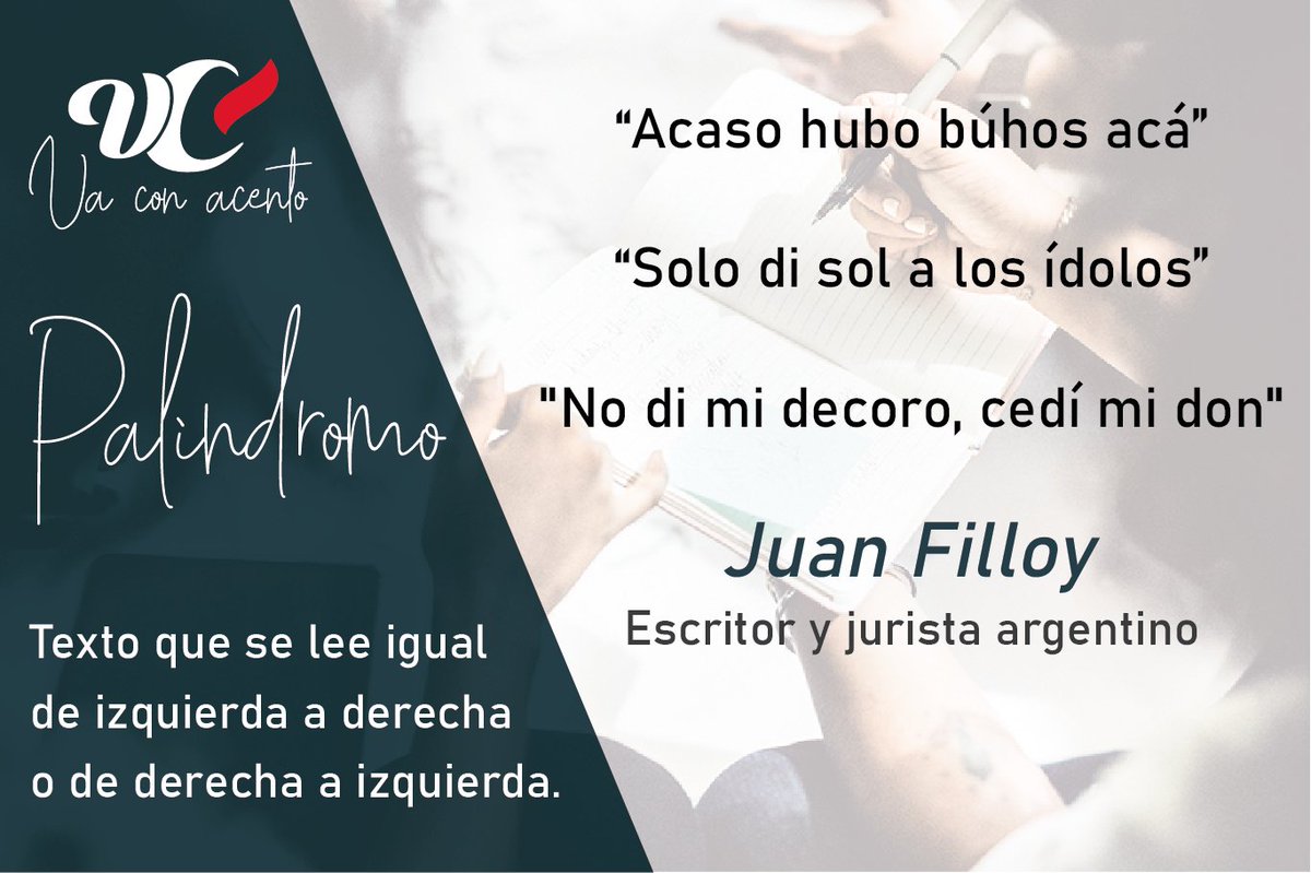 VaconAcento's tweet photo. Visita nuestro sitio web https://t.co/txYFusBHBf
Visita nuestra plataforma educativa https://t.co/AVxBboXdnn
#español #lenguaje #comunicación #VaconAcento https://t.co/BI7xa4yJUQ