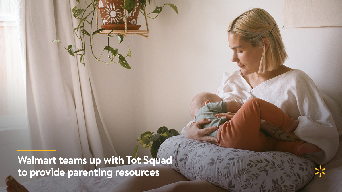 WalmartNews's tweet photo. Parents know: It takes a squad. That’s why we’re working with @thetotsquad to help deliver the expert support parents need. Learn about this groundbreaking woman-owned business: https://t.co/qAr5BMdO7R https://t.co/Tx1eP0U1Zg