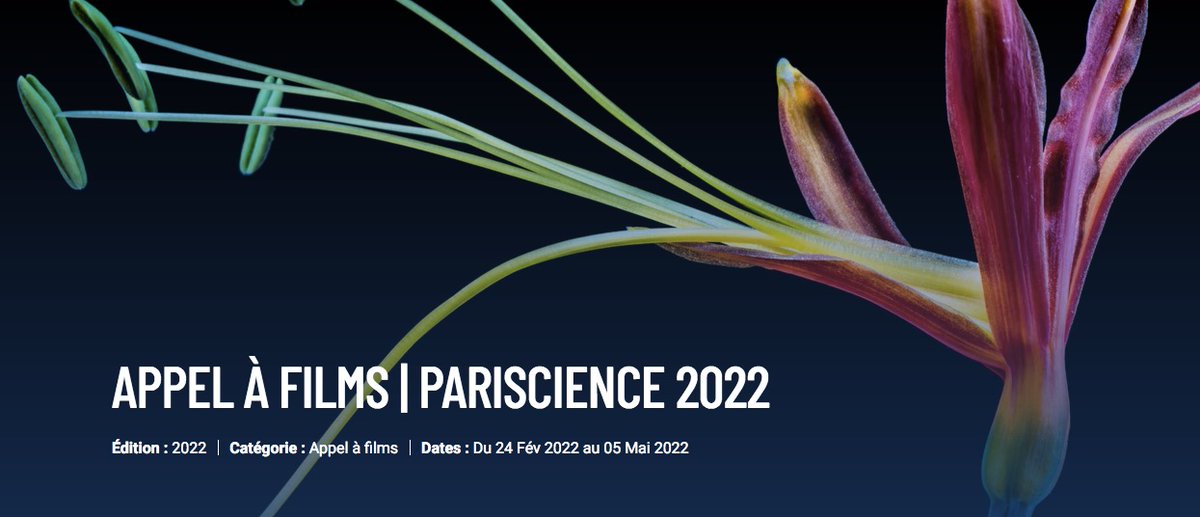 _Mediathena's tweet photo. Appel à films de @Pariscience, le festival international du film scientifique. Les candidats ont jusqu'au 5 mai pour soumettre leur œuvre. Renseignements ➡️ https://t.co/OHpQTKNdMb #Pariscience2022 https://t.co/BA8xBKOuX5