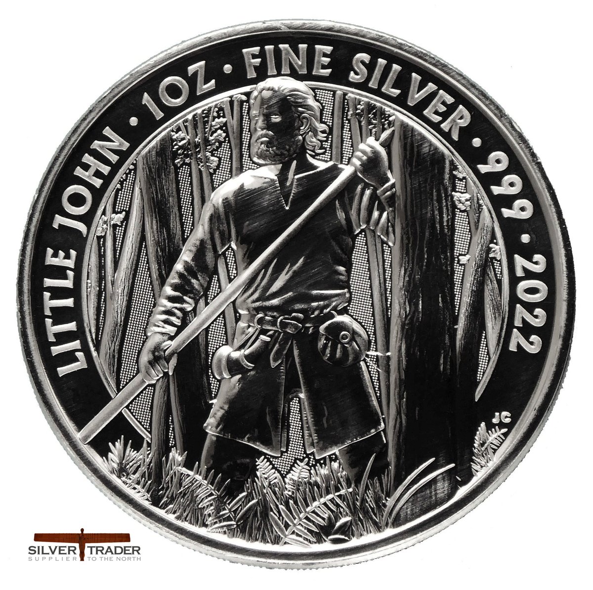 SilverTraderUK's tweet photo. The 2022 #Little_John Myths &amp; Legends 1oz #Silver #Bullion Coin is available at https://t.co/4XXQd7bq58 https://t.co/KETLpEkzQ4