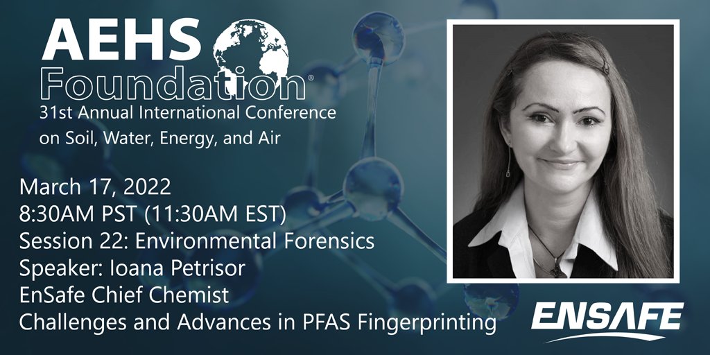 We invite you to participate in this year’s 31st Annual International Conference on Soil, Water, Energy, and Air and sign up for Dr. Petrisor’s informative talk! Check out our website for more info!