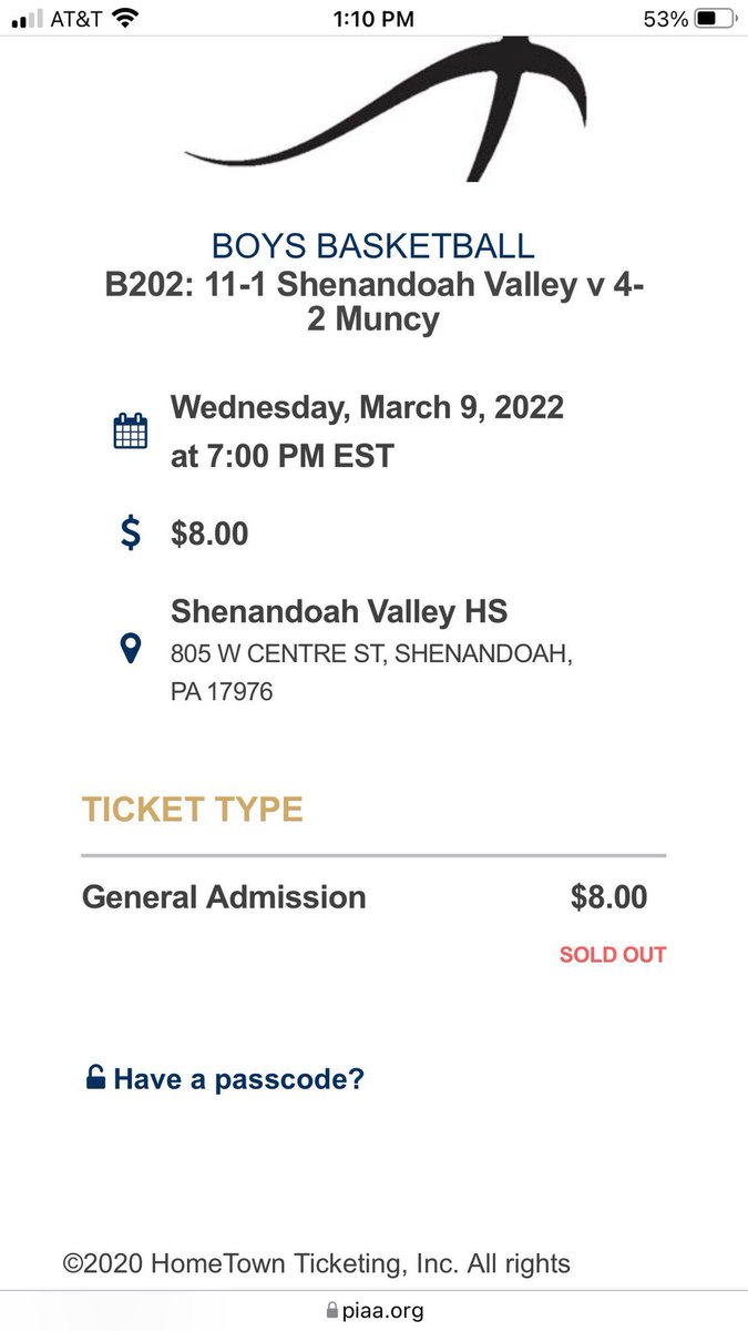 SVBlueDevils1's tweet photo. SOLD-OUT! Should be fun. Let’s go Devils! https://t.co/FpLCWbpF4z