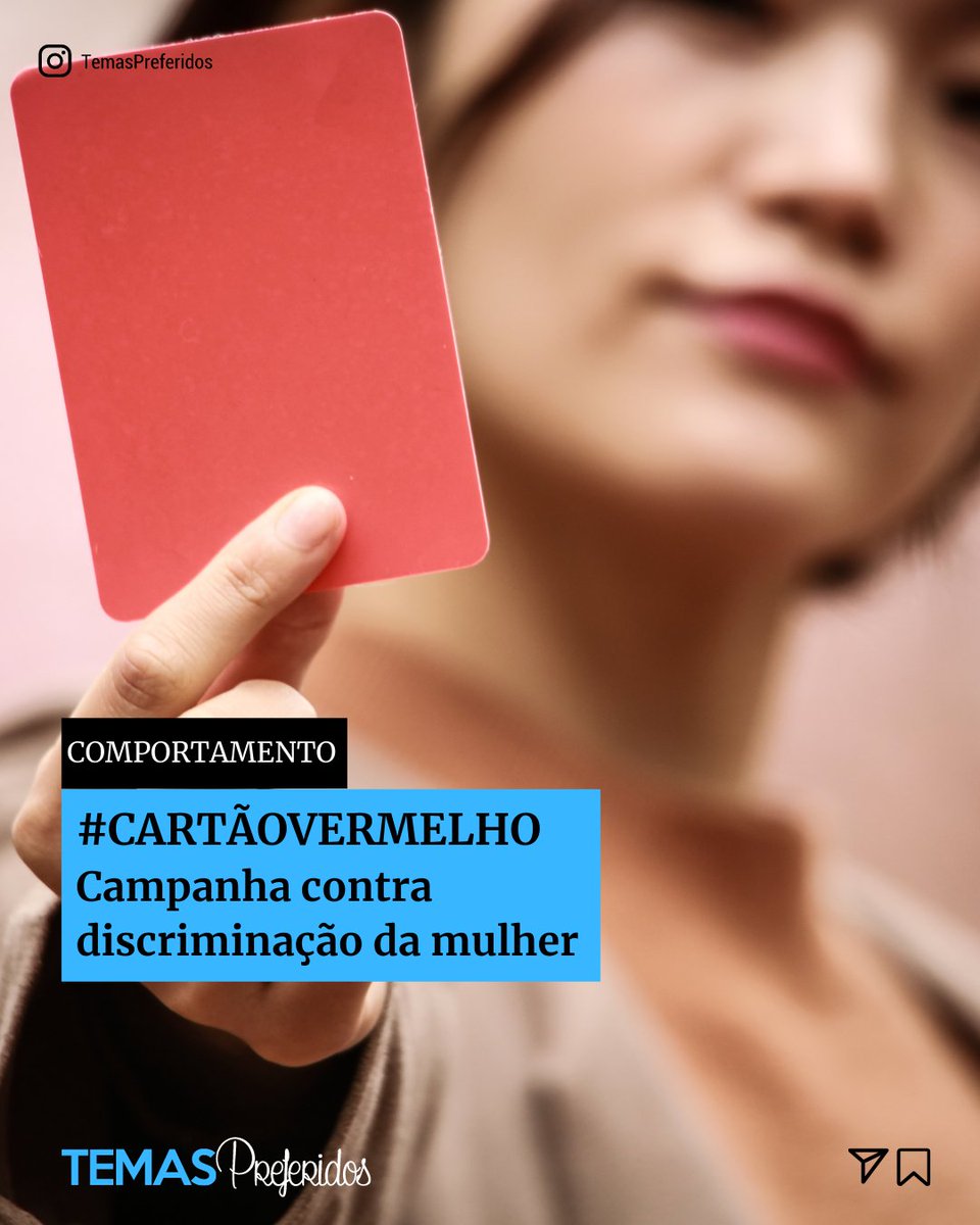 temaspreferidos's tweet photo. ⚽👠 Na Semana da Mulher, uma iniciativa para acabar com o preconceito e discriminação contra a mulher no mundo do esporte. Vem ver como é a campanha #cartãovermelho, promovida pelo Museu do Futebol ➡️ https://t.co/vUBbFJ2sZd #CartãoVermelho #cartaovermelho #temaspreferidos https://t.co/JPLaNbYHSA