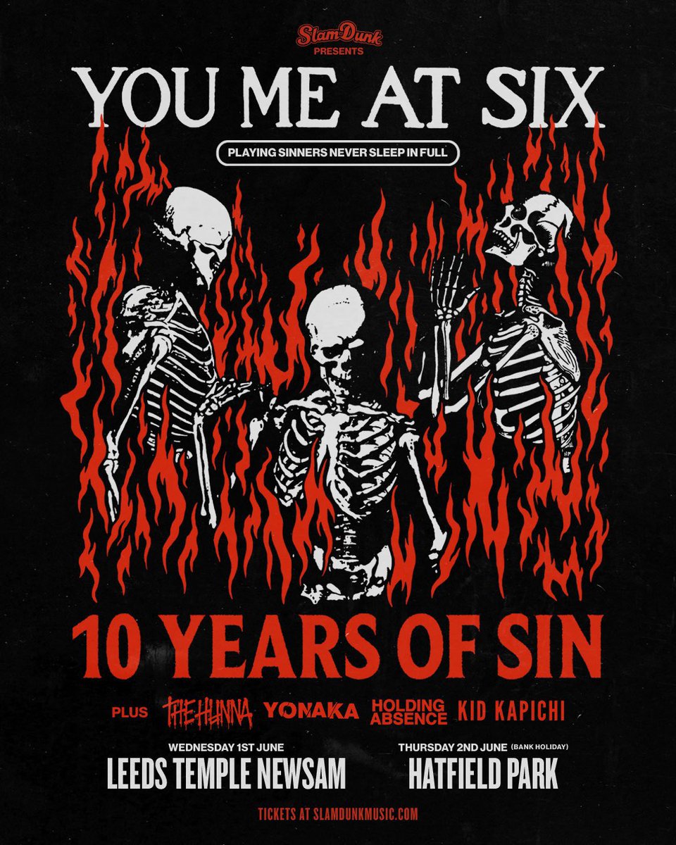 HoldingAbsence's tweet photo. This June, with @youmeatsix, @THEHUNNABAND, @weareYONAKA and @KidKapichi. 

Tickets via https://t.co/HegACYG02P https://t.co/iZGnzJCqHW