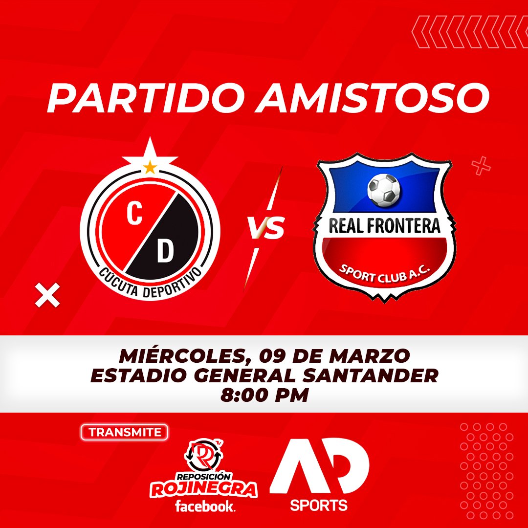 RepoRojinegra's tweet photo. Hoy, miércoles, a las 8:00 pm te esperamos en el estadio General Santander (entrada totalmente gratis) ⚽ o vívelo a través de la señal del Facebook live de Reposición Rojinegra TV y AD Sports https://t.co/2USGPGo8iw