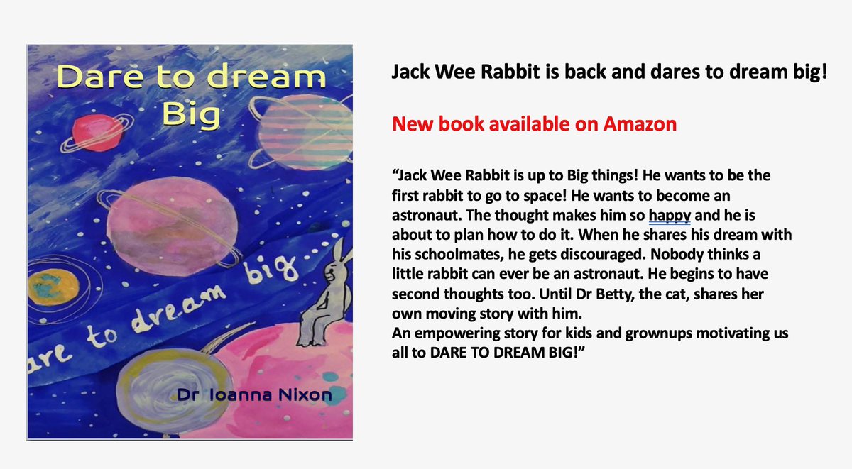 My third #book is out! For #kids &amp; grownups who Dare to dream big! About self-empowerment &amp; #hope even when the world is messy,foggy&amp;spinning…when we need it most.  #daretodreambig #jackweerabbit #jacknbetty #kidsbooks #hope #education #inspiration