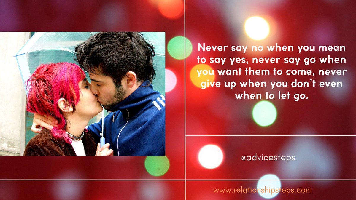 Never say no when you mean yes...
relationshipsteps.com/category/advic…
#dating #relationships #motivation #quotes #relationshipsteps