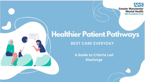 beckybettybilly's tweet photo. Day 3 and Salford are winning at the #GMMHPerfectWeek. Todays training focusing on Meadowbrook’s Criteria Led Discharge pathway. Connecting Inpt and Community colleagues in a terrific session. Thinking about the patient journey to ensure timely and recovery focused discharge 👍🏻 https://t.co/1LbM64SFgx