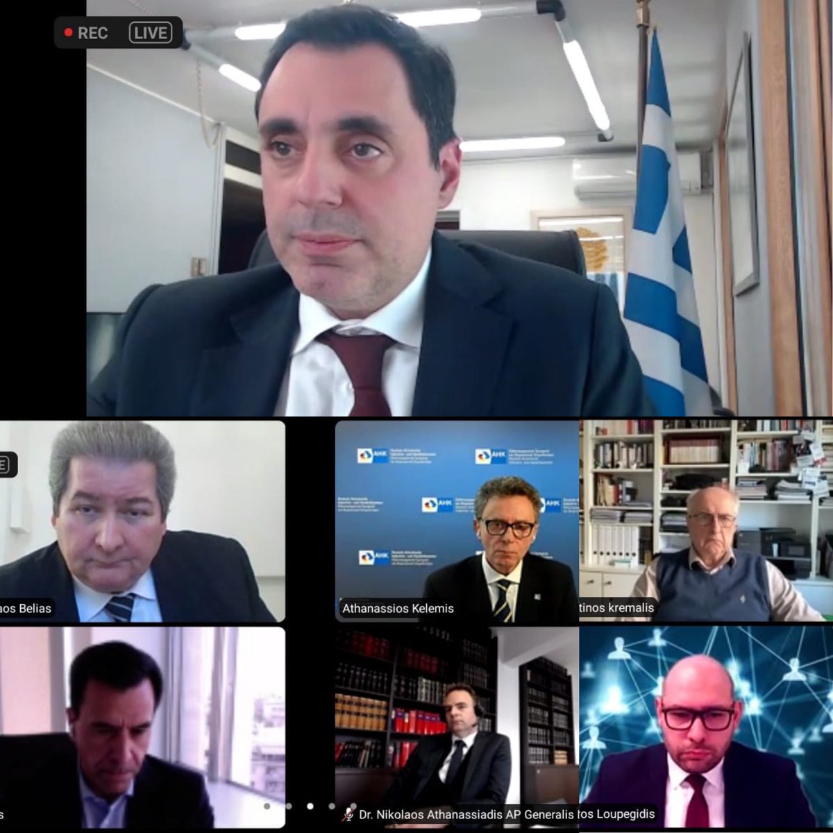 YSmyrlis's tweet photo. Στην διαδικτυακή εκδήλωση «Ελληνοβαυαρι��ή συνεργασία στον τομέα του real estate» που διοργάνωσε Γραφείο ΟΕΥ Μονάχου, το @ahkgermany &amp; το HNBEBavaria https://t.co/WsQY30WHIp