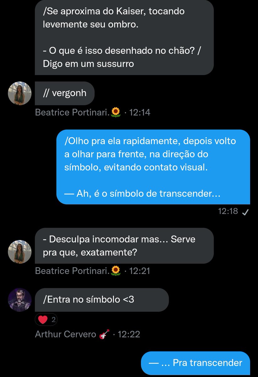 Felizan_'s tweet photo. off: A desconjuração, mais do que tudo, é brutal. Mas às vezes tem suas exceções. 🤷

– Escolha seu lado;
– Crie cenas com seus personagens favoritos;
– Combine histórias;
– E o mais importante, se divirta!
Quer fazer parte de um de nós e ser um personagem? 👇 + https://t.co/ChlgRR4G8G